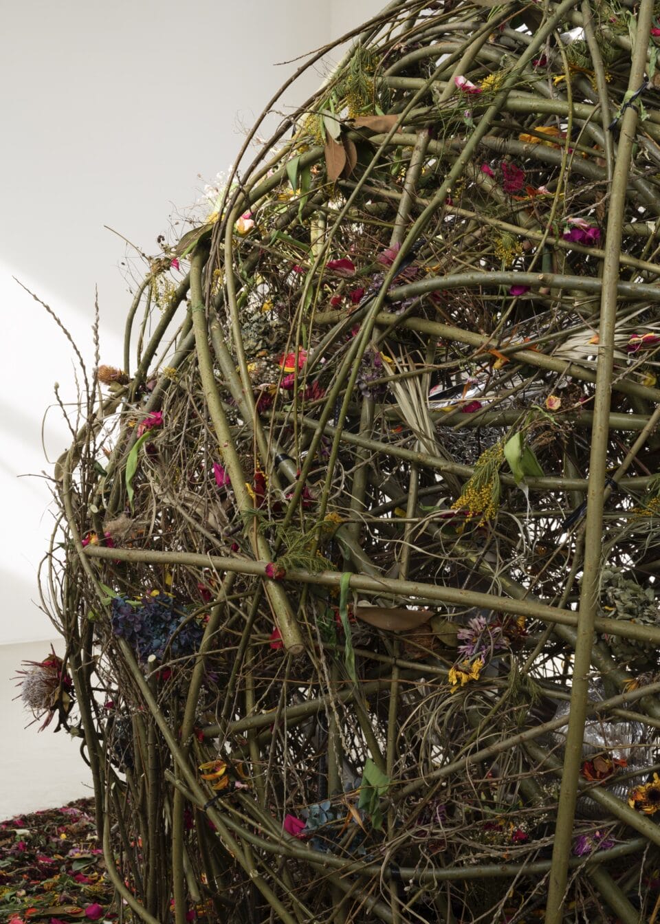 An Ikebana Artist and His Student Sow an Unconventional Approach to Flower Arranging