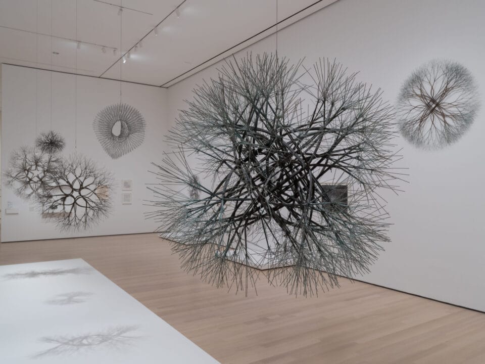 installation view of 'Ruth Asawa: A Retrospective' at the Museum of Modern Art